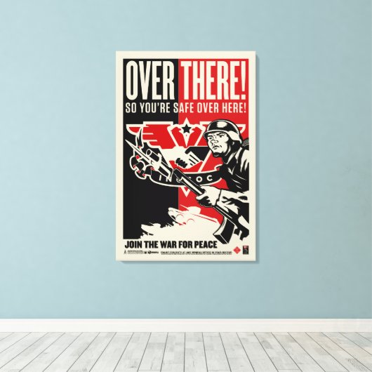 INGSOC Over ThereWrapped Canvas キャンバスプリント (インサイチュ (ウッドフロア))