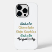 Inhaleチョコレートチップクッキーはネガティビティを持つ Case-Mate iPhoneケース (裏面)