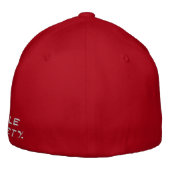 "Inhale勇気、不安を吐き出す"フレックスフィットウールキャップ 刺繍入りキャップ (裏面)