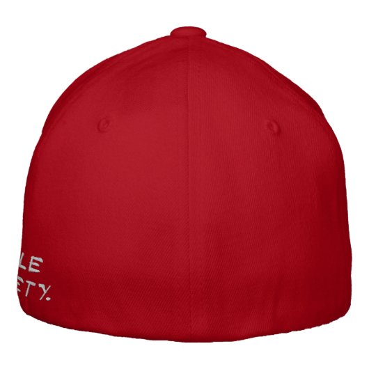 "Inhale勇気、不安を吐き出す"フレックスフィットウールキャップ 刺繍入りキャップ (裏面)