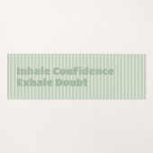 「Inhale自信、Exhale疑いやる気を起こさせる」 ヨガマット (正面(横))