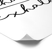 Inhale &amp; Exhale Yoga Lover Women's Yoga Motiva ポスター (角)