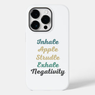 Inhale Apple Strudle Exhaleネガティビティ電話ケース Case-Mate iPhone 14 Proケース