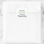 Inhale Baguette Exhaleネガティビティのスタンプ スクエアシール (バッグ)