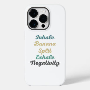 Inhale Banana Split Exhaleネガティビティ電話ケース Case-Mate iPhone 14 Proケース