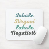 Inhale Biryani Exhaleネガティブマウスパッド マウスパッド (マウス)