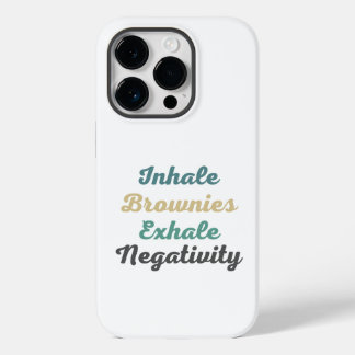 Inhale Brownies Exhaleネガティビティ電話ケース Case-Mate iPhone 14 Proケース