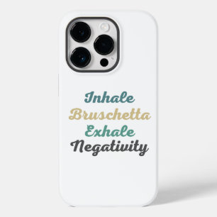 Inhale Bruschetta Exhaleネガティビティ電話ケース Case-Mate iPhone 14 Proケース