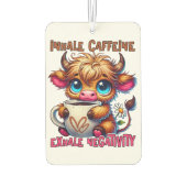 Inhale Caffeine Exhale Negativity  カーエアーフレッシュナー (裏面)