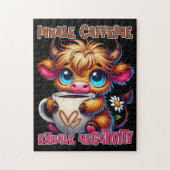 Inhale Caffeine Exhale Negativity  ジグソーパズル (縦)