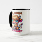 Inhale Caffeine Exhale Negativity マグカップ (正面左)