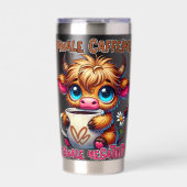 Inhale Caffeine Exhale Negativity  保温保冷タンブラー (正面)