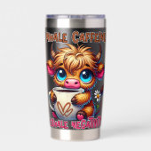 Inhale Caffeine Exhale Negativity  保温保冷タンブラー (背面)