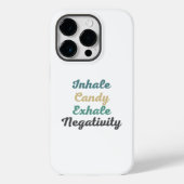 Inhale Candy Exhaleネガティビティ電話ケース Case-Mate iPhoneケース (裏面)