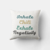 Inhale Chili Exhaleネガティビティ装飾用クッション クッション (裏面)