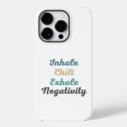 Inhale Chili Exhaleネガティビティ電話ケース Case-Mate iPhoneケース (裏面)