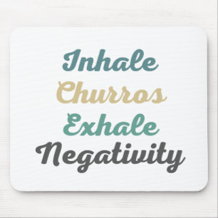 Inhale Churros Exhale負性マウスパッド マウスパッド