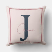 Inhale Confidence Motivational Blush Throw Pillow クッション (裏面)