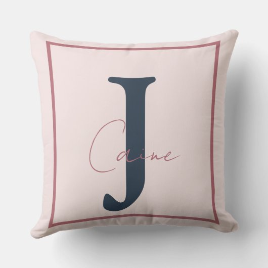 Inhale Confidence Motivational Blush Throw Pillow クッション (裏面)