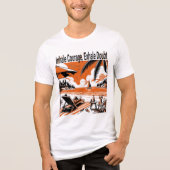 Inhale Course Exhale疑いやる気を起こさせる- トライブレンドTシャツ (正面)