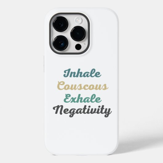 Inhale Couscous Exhaleネガティビティ電話ケース Case-Mate iPhoneケース (裏面)
