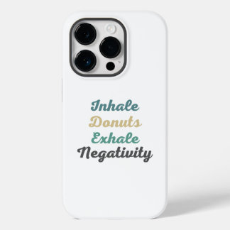 Inhale Donuts Exhaleネガティビティ電話ケース Case-Mate iPhone 14 Proケース