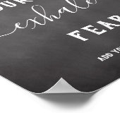 Inhale Exhale白黒感動的ポスター ポスター (角)