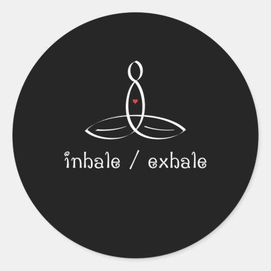 Inhale Exhale – ホワイトファンシースタイル ラウンドシール (正面)