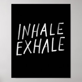 Inhale, exhale yogaポスター ポスター