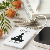 Inhale Exhale Yoga キーホルダー (正面右)