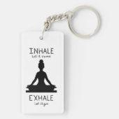 Inhale Exhale Yoga キーホルダー (裏面)