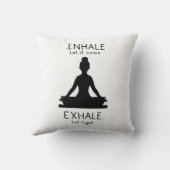 Inhale Exhale Yoga クッション (裏面)