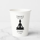 Inhale Exhale Yoga 紙コップ (裏面)