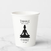 Inhale Exhale Yoga 紙コップ (正面)