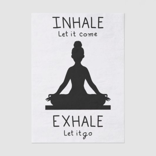 Inhale Exhale Yoga 薄葉紙 (正面)