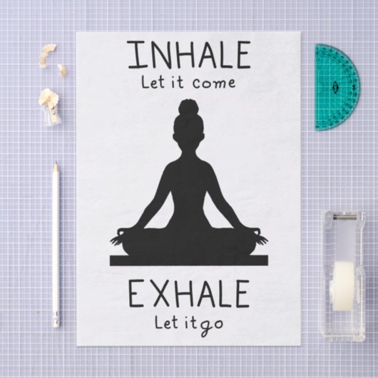 Inhale Exhale Yoga 薄葉紙 (クラフト)