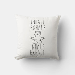 inhale Exhale yoga cat クッション
