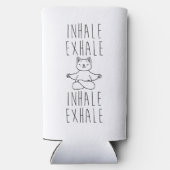 inhale Exhale yoga cat スリム缶クーラー (裏面)