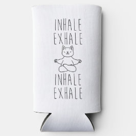 inhale Exhale yoga cat スリム缶クーラー