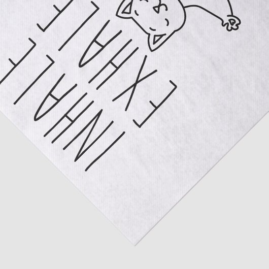 inhale Exhale yoga cat 薄葉紙 (詳細)