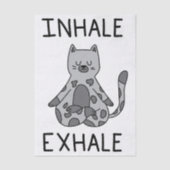 Inhale Exhale Yoga Cat 薄葉紙 (正面)