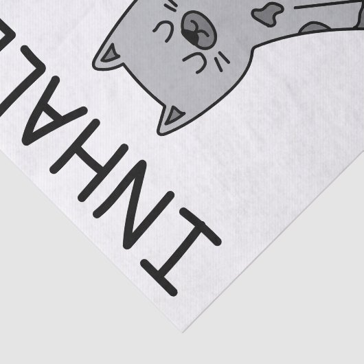 Inhale Exhale Yoga Cat 薄葉紙 (詳細)