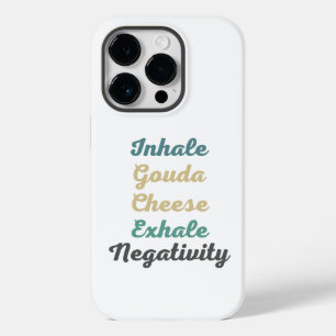 Inhale Gouda Cheese Exhaleネガティビティ電話ケース Case-Mate iPhone 14 Proケース