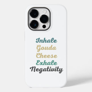 Inhale Gouda Cheese Exhaleネガティビティ電話ケース Case-Mate iPhone 14 Proケース