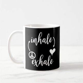 Inhale Love Exhale Peace Shirt Inhale Exhale Tshir コーヒーマグカップ