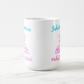 Inhale Peace, Exhale Stress – Calm Mind Yoga Desig コーヒーマグカップ (中央)