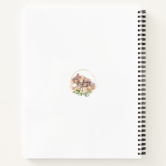 Inhale the Future, Exhale the Past – Boho Notebook ノートブック (裏面)