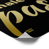 "INHALE THE PRESENT..." inspirational quote        ポスター (角)