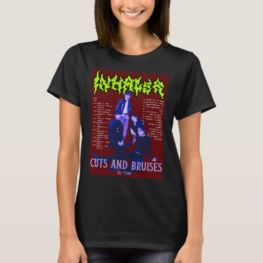 INHALER ネオンポスター Tシャツ (正面)
