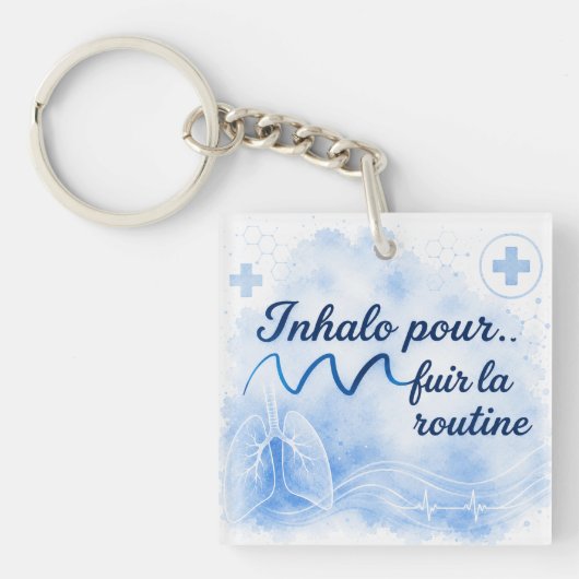 Inhalo pour fuir la routine キーホルダー (正面)